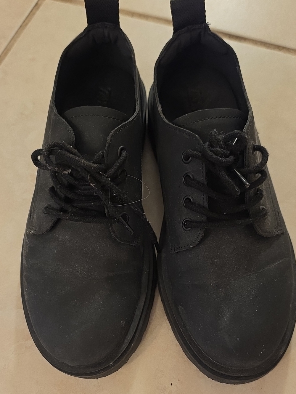 Zara Kids Black Chukka Lace-Up Boots